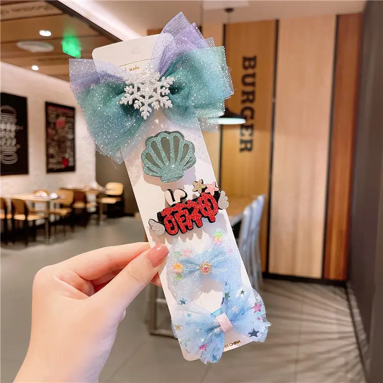 Cute Korean Style Baby Hair Clip Set Princess Aisha - Image 18