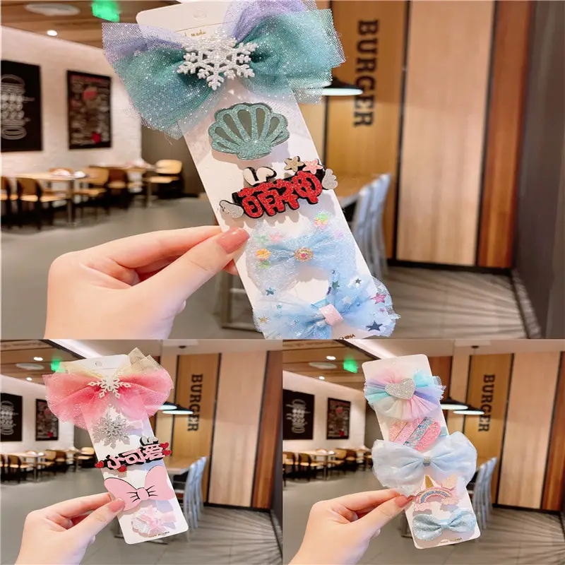 Cute Korean Style Baby Hair Clip Set Princess Aisha - Image 2