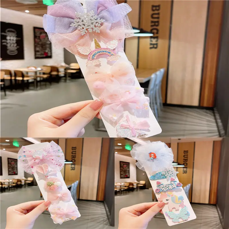 Cute Korean Style Baby Hair Clip Set Princess Aisha - Image 3