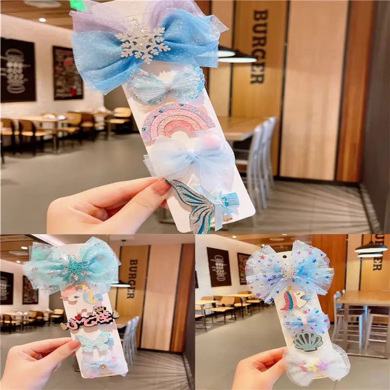 Cute Korean Style Baby Hair Clip Set Princess Aisha - Image 4