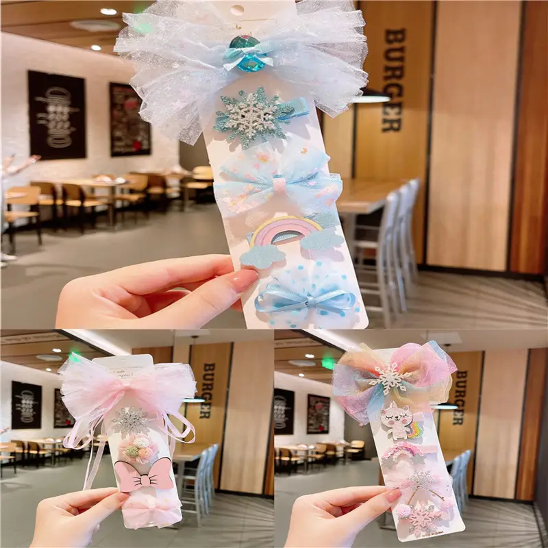 Cute Korean Style Baby Hair Clip Set Princess Aisha - Image 5