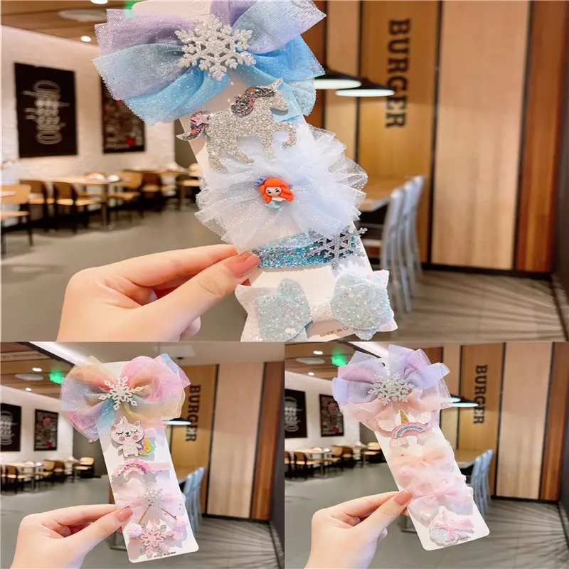 Cute Korean Style Baby Hair Clip Set Princess Aisha - Image 6