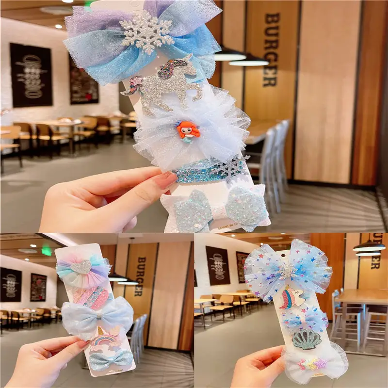 Cute Korean Style Baby Hair Clip Set Princess Aisha - Image 7