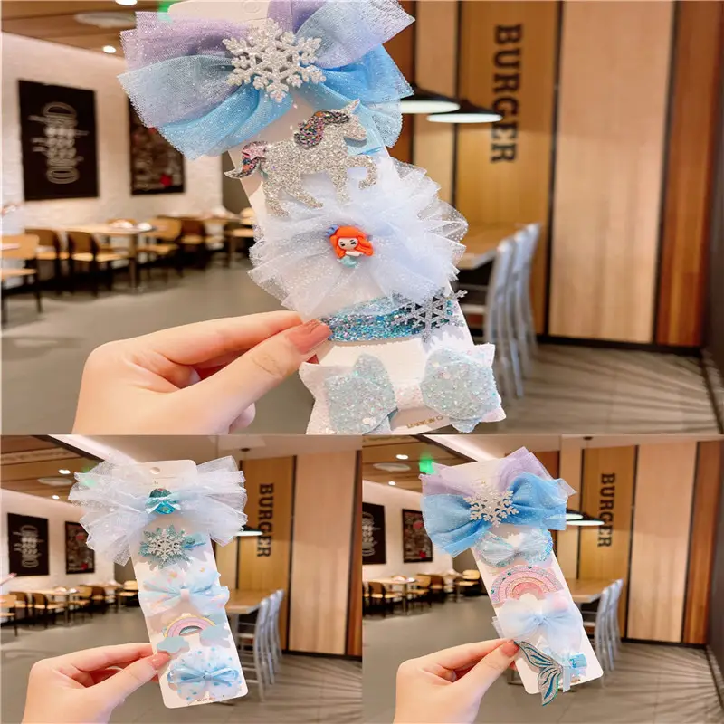 Cute Korean Style Baby Hair Clip Set Princess Aisha - Image 8