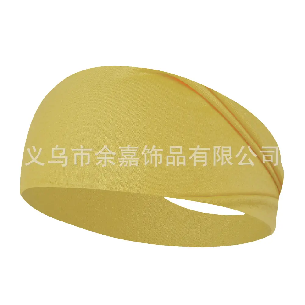 Purple Elastic Cotton Sports Headband for Men Women