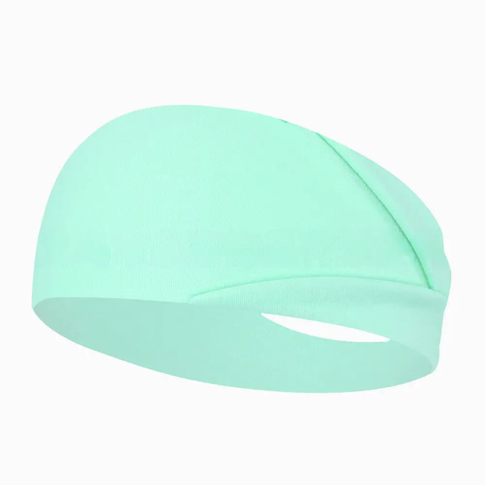 Purple Elastic Cotton Sports Headband for Men Women