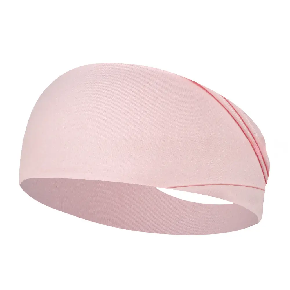 Purple Elastic Cotton Sports Headband for Men Women