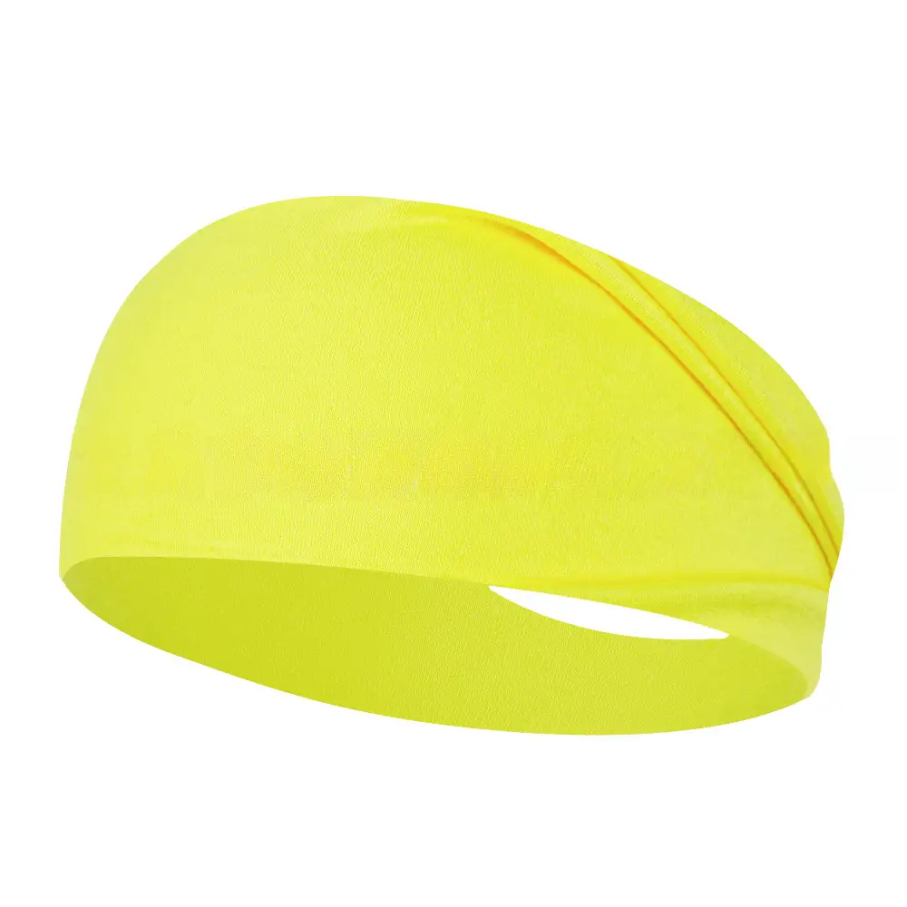 Purple Elastic Cotton Sports Headband for Men Women