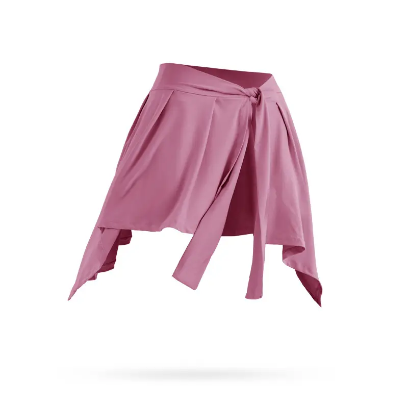 Anti-Running Yoga Skirt Strap Covering Light Grey - Image 8