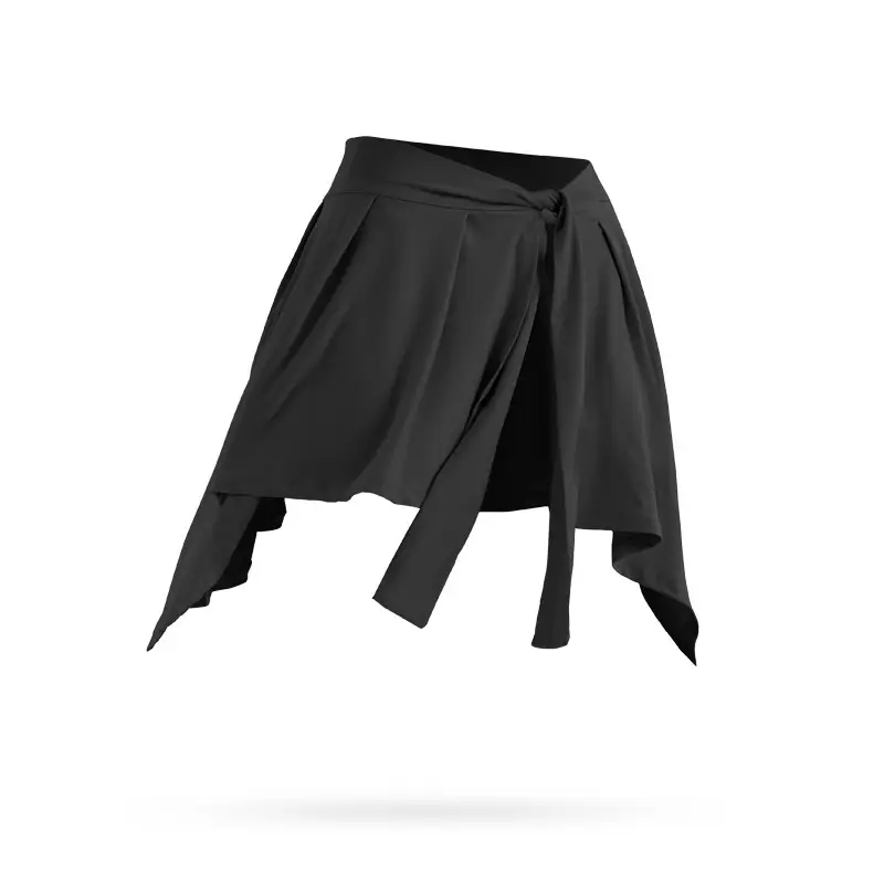 Anti-Running Yoga Skirt Strap Covering Light Grey - Image 2