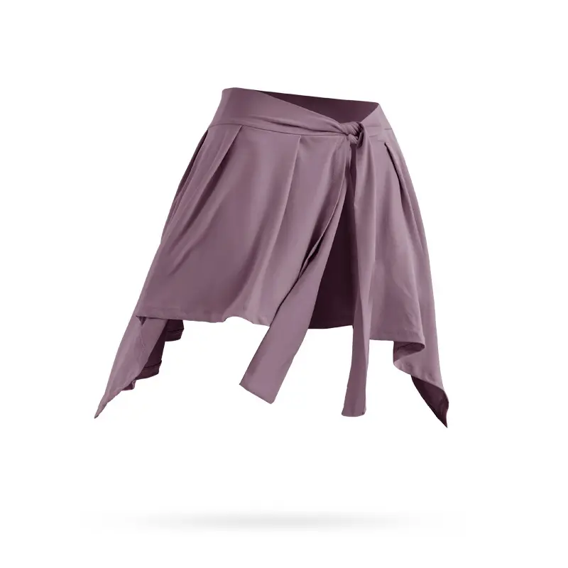 Anti-Running Yoga Skirt Strap Covering Light Grey - Image 3