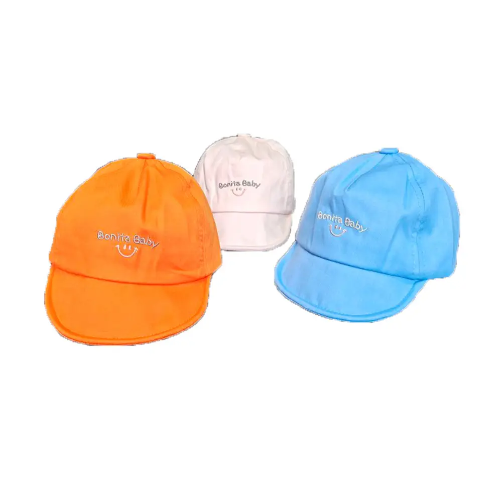 Newborn Baby Cap "Bonita Baby" Soft Cream - Image 5