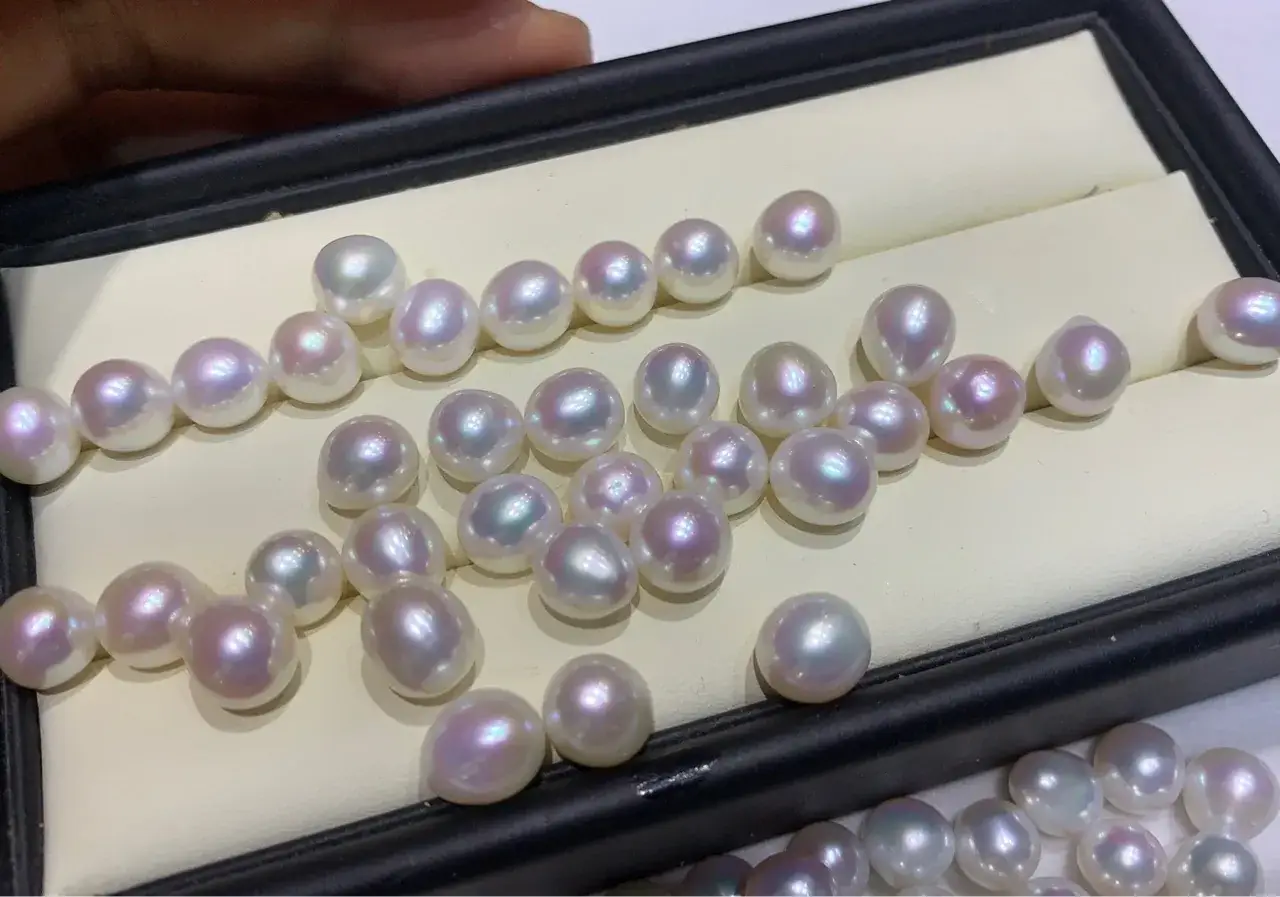 Nuclear Freshwater Pearl Pink Baroque 8-9mm - Image 2