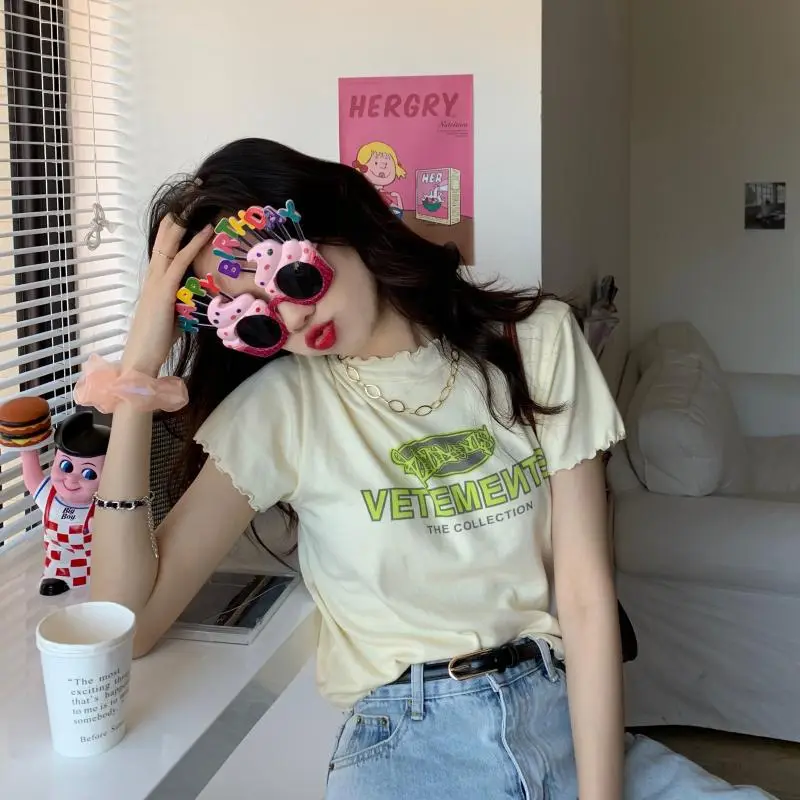 Women Navel-Baring T-Shirt Black 2025 Trendy — feature 8