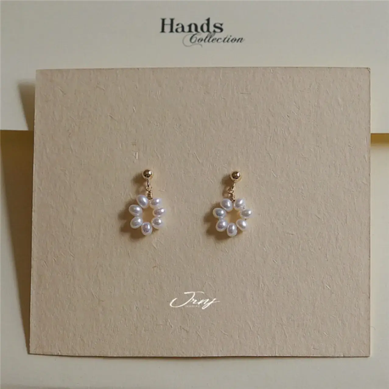 S925 Silver Pearl Earrings 14K Gold Elegant Mini - Image 3