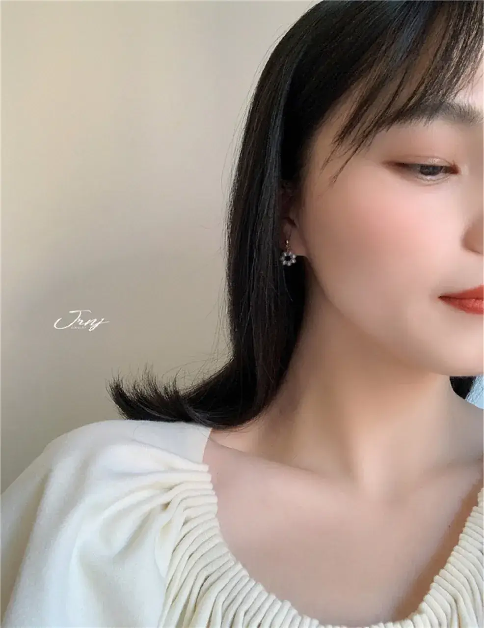 S925 Silver Pearl Earrings 14K Gold Elegant Mini — feature 4