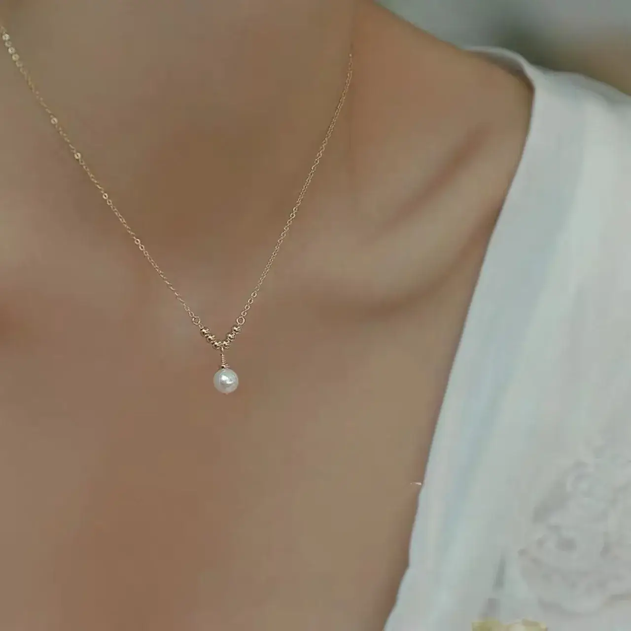 Natural Freshwater Pearl Necklace for Women Light Luxury — feature 6
