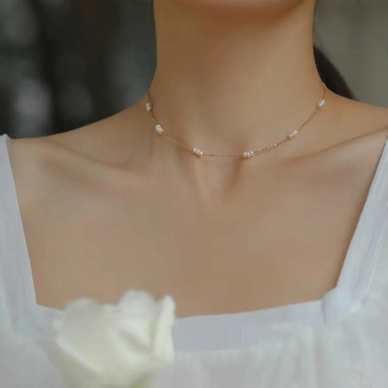 Natural Freshwater Pearl Necklace for Women - Image 3