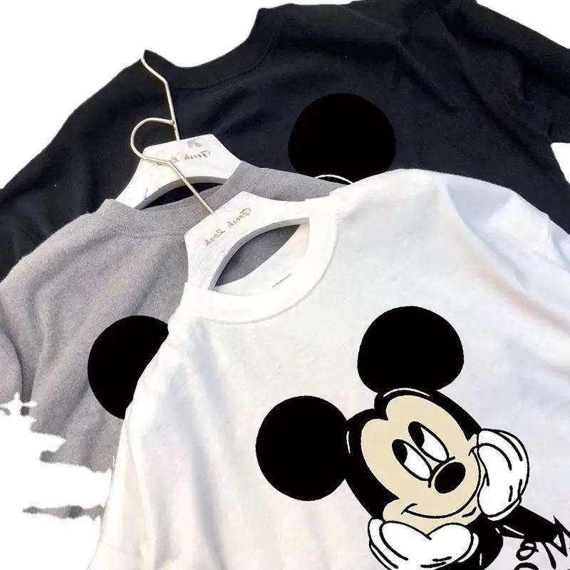 Women Printed T-Shirt White Mickey Mouse 2026
