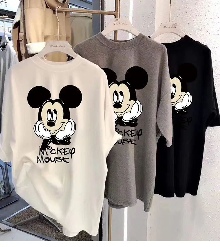 Women Printed T-Shirt White Mickey Mouse 2026 — feature 12