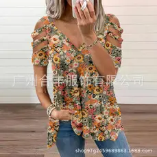 Women Striped Cotton Dress Yellow White Round Neck Loose Fit — feature 24