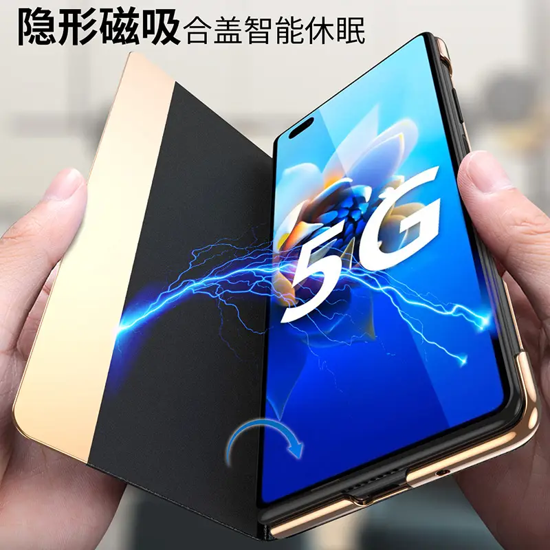 Huawei Mate X2 Yellow Smart Folding Case - Image 10