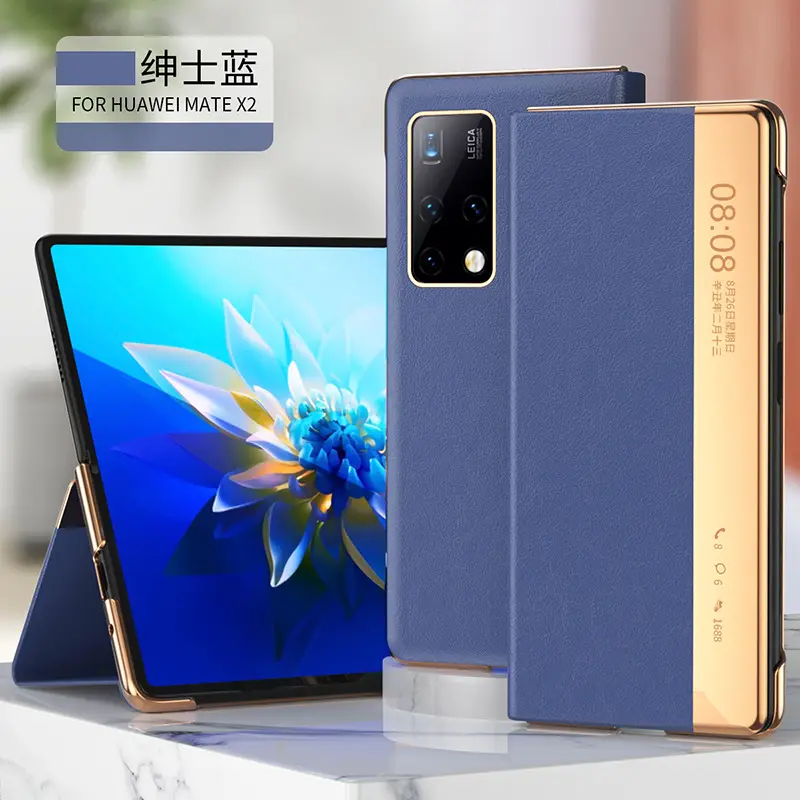 Huawei Mate X2 Yellow Smart Folding Case - Image 4
