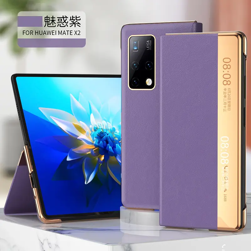 Huawei Mate X2 Yellow Smart Folding Case - Image 6