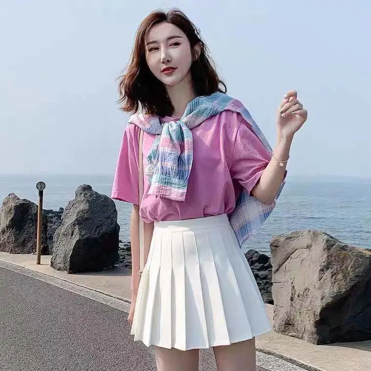 Women's High Waist Pleated Skirt Summer 2022 - Image 7