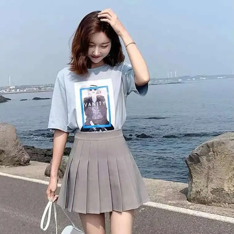 Women's High Waist Pleated Skirt Summer 2022 - Image 8