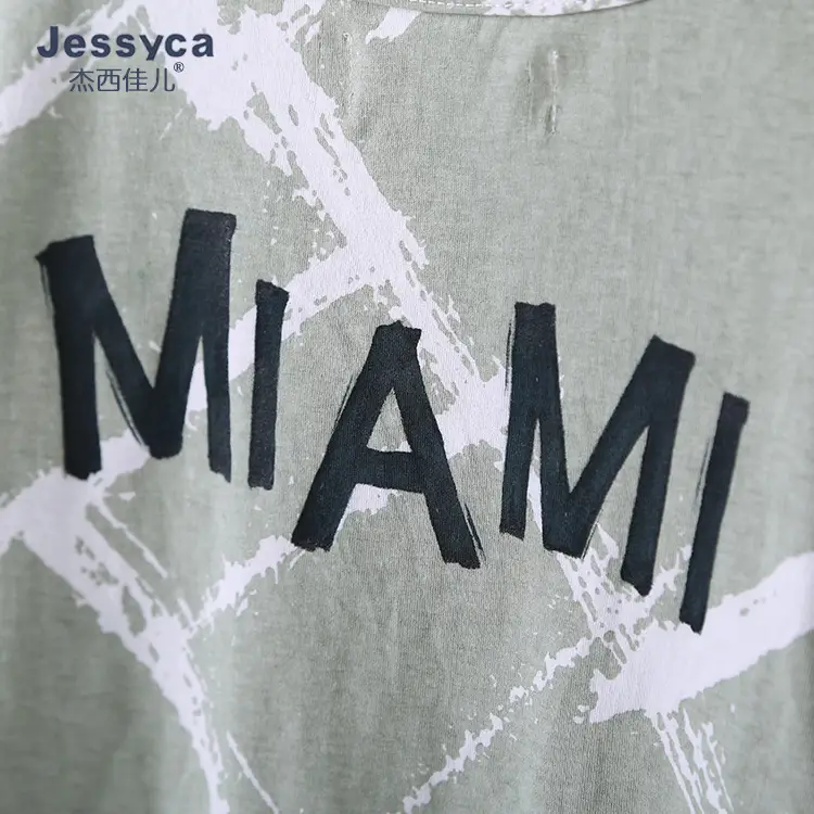 Kids Korean Style Short Sleeve T-Shirt Mint Green 2021 - Image 4