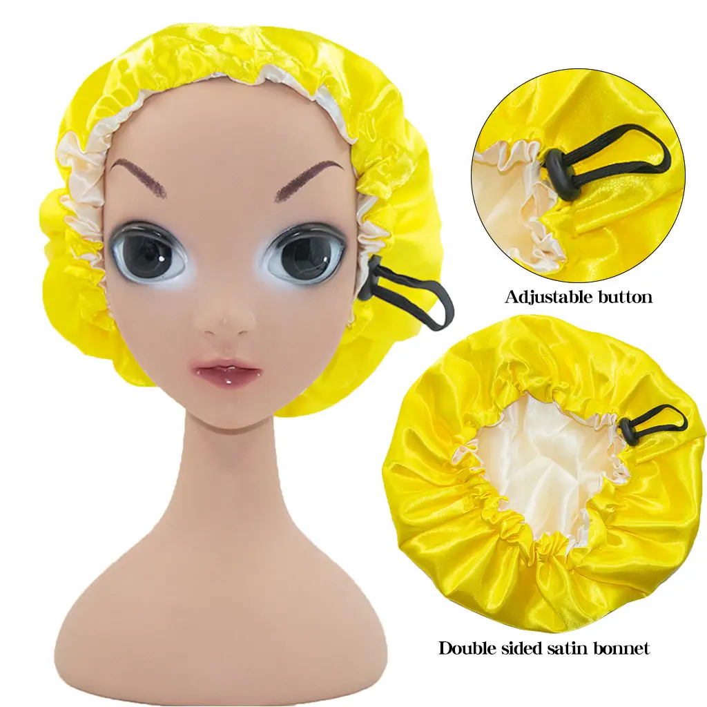 New Kids Satin Nightcap with Adjustable Button - Image 14