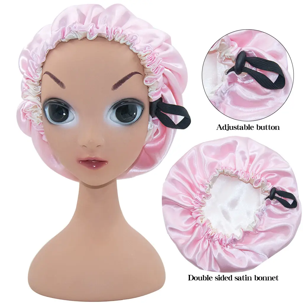 New Kids Satin Nightcap with Adjustable Button - Image 10