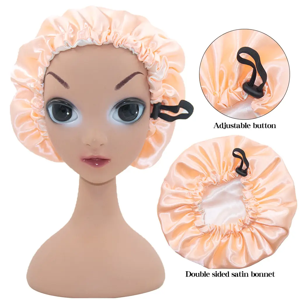 New Kids Satin Nightcap with Adjustable Button - Image 3