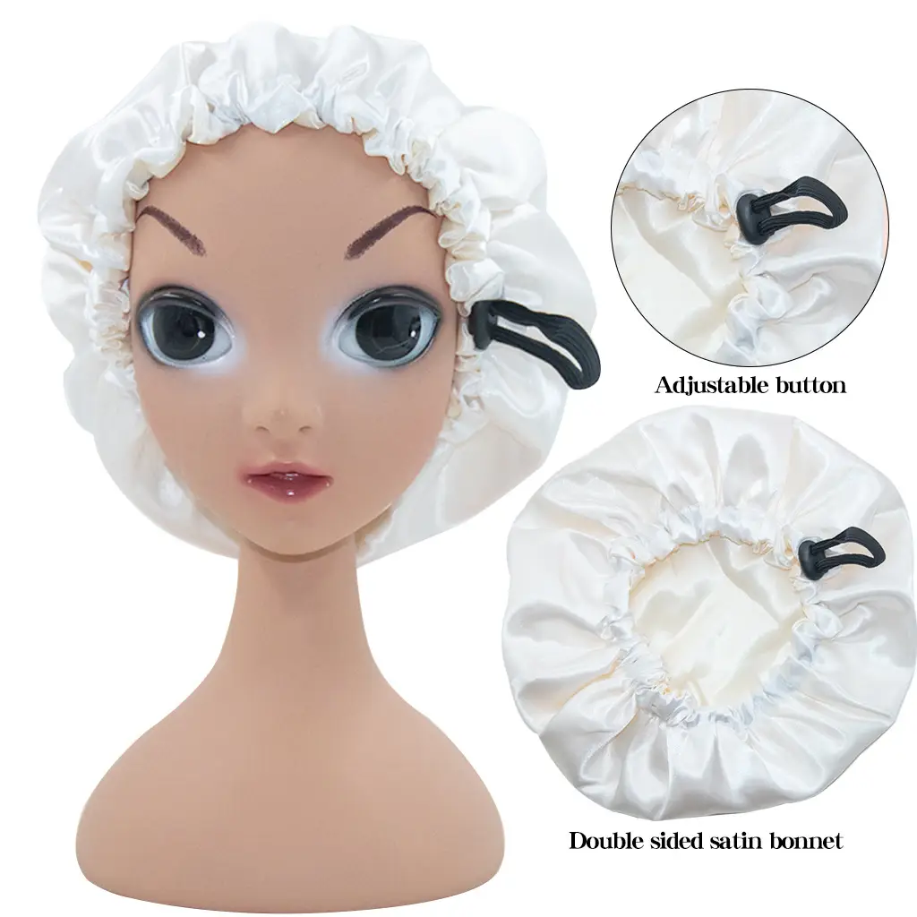 New Kids Satin Nightcap with Adjustable Button - Image 4