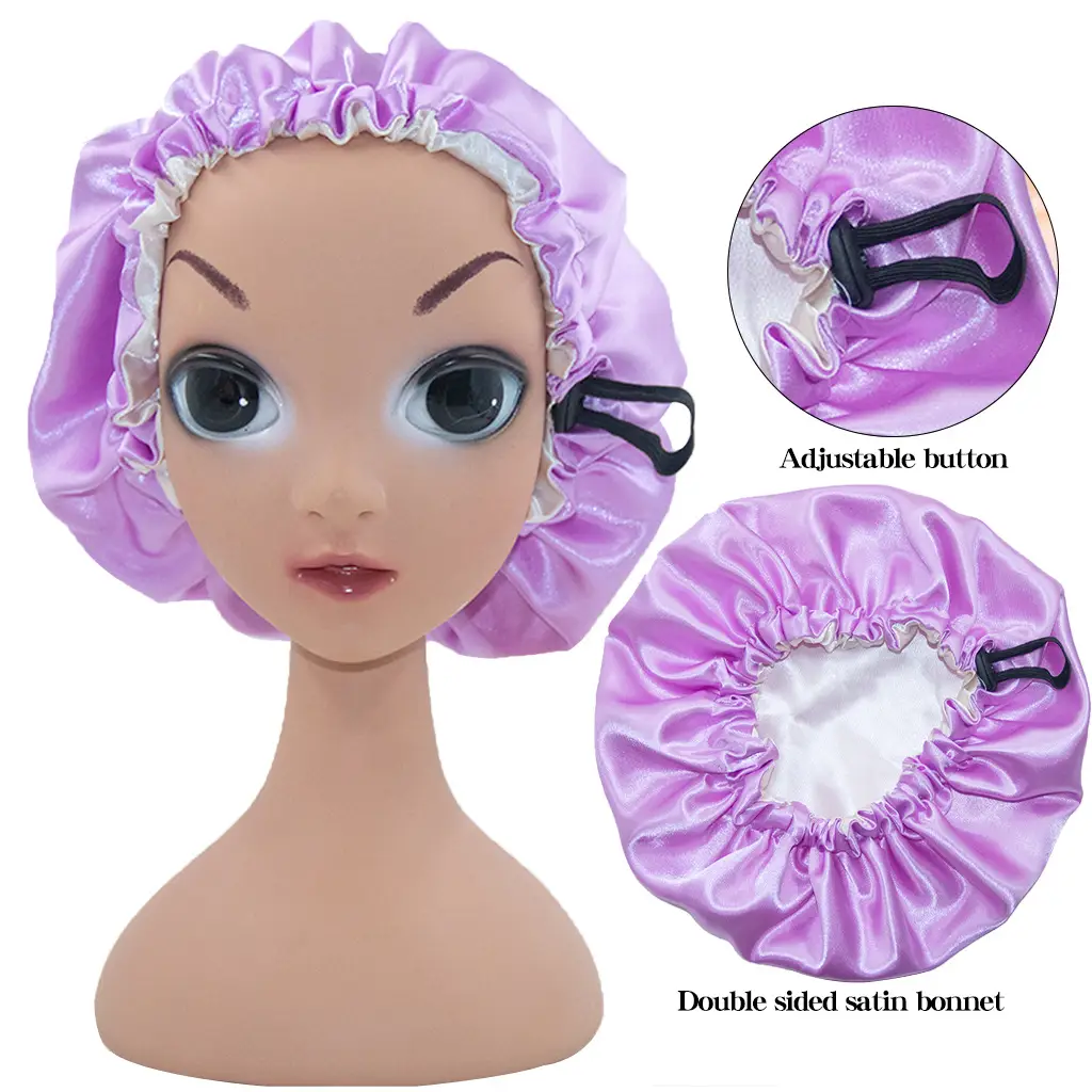 New Kids Satin Nightcap with Adjustable Button - Image 6