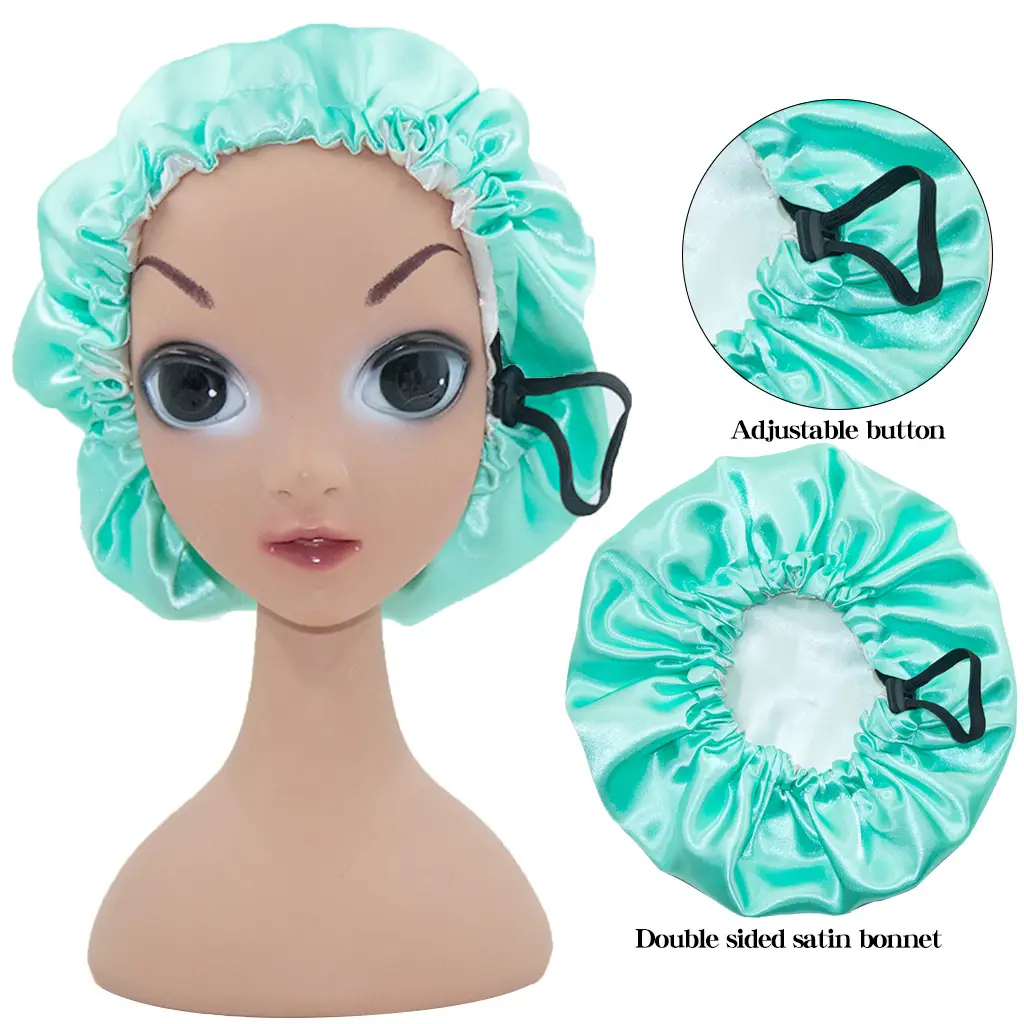 New Kids Satin Nightcap with Adjustable Button - Image 8