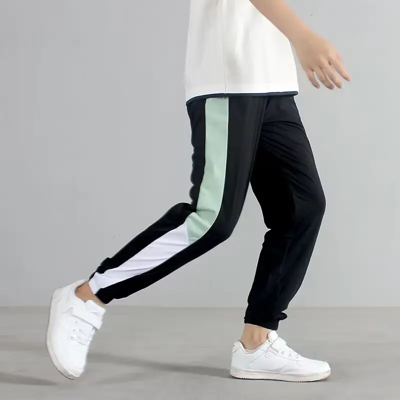 Girls Anti-Mosquito Pants Grey Blue White Quick Dry Sports - Image 4
