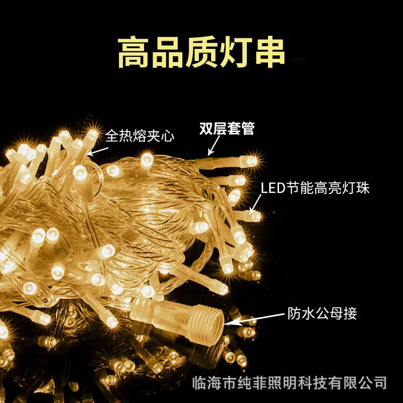 Outdoor Waterproof LED Light String for Christmas Decor - Image 3