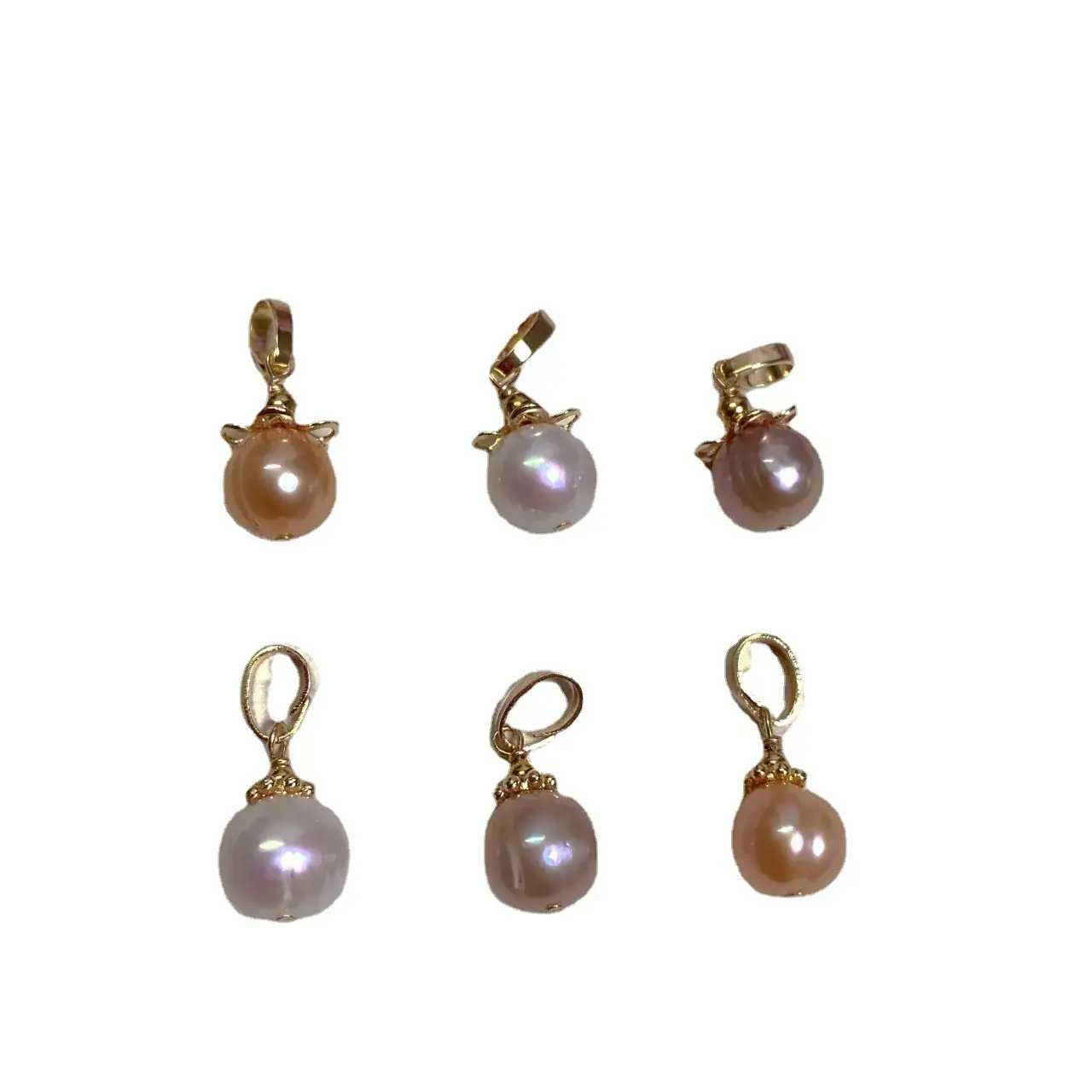 Natural Pearl Pendant Necklace Single Clavicle Chain Women's 2021 New Pink Purple Growth Thread - Image 10