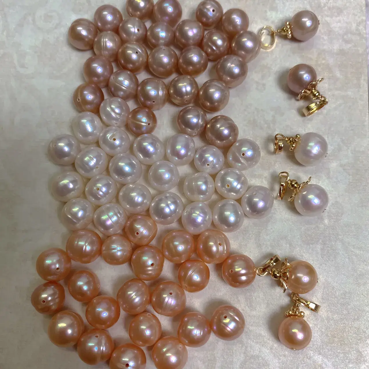 Natural Pearl Pendant Necklace Single Clavicle Chain Women's 2021 New Pink Purple Growth Thread — feature 10