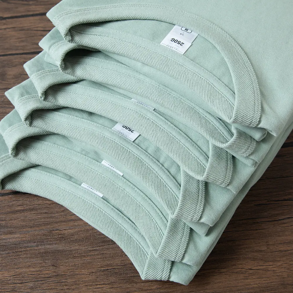Pure Cotton Men's White Crew Neck T-Shirt 250g
