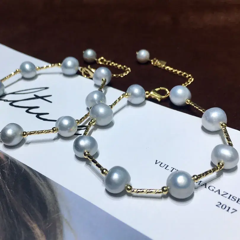 Pearl Bracelet for Girls with Adjustable Chain Design - Image 3
