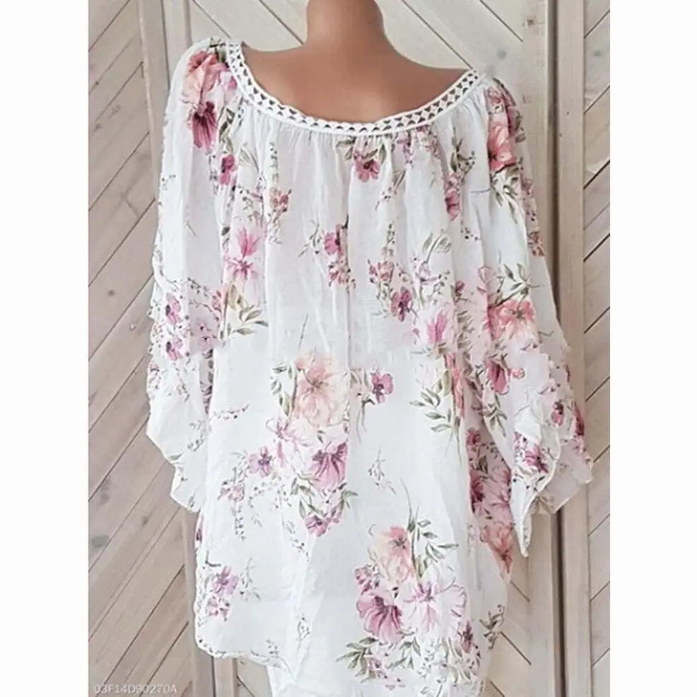 2023 Floral V-Neck Long Sleeve Women Top - Image 8