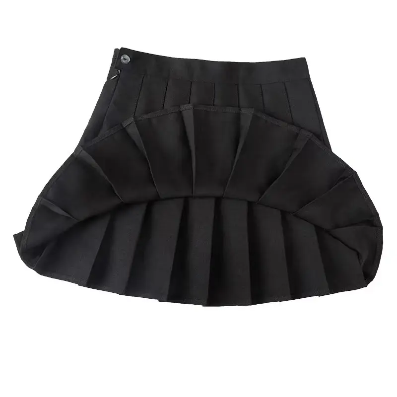Women Pleated Miniskirt Black Summer No Bottoming - Image 12