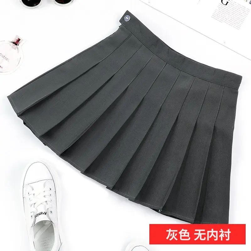 Women Pleated Miniskirt Black Summer No Bottoming - Image 3