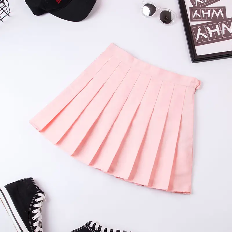 Women Pleated Miniskirt Black Summer No Bottoming - Image 4