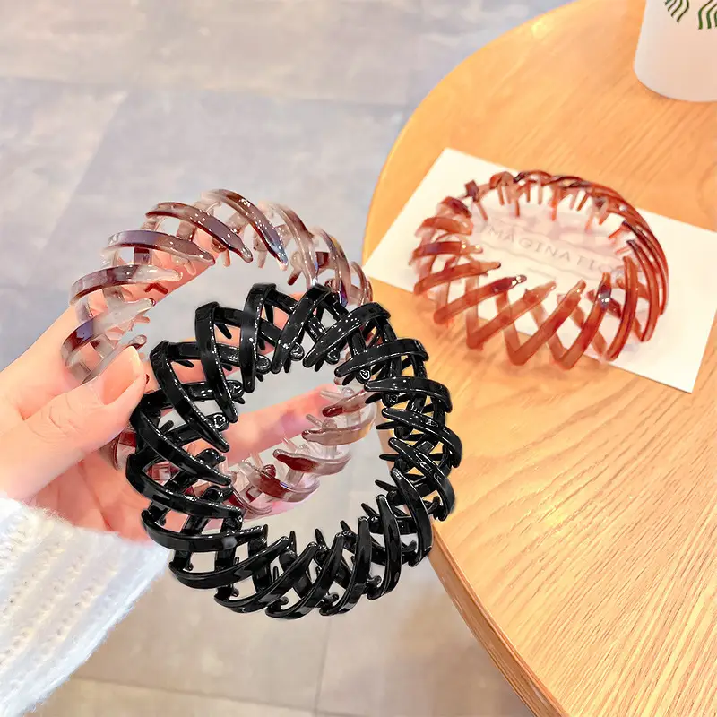 Curler Hair Bands for Women European American Ponytail Grab - Image 5