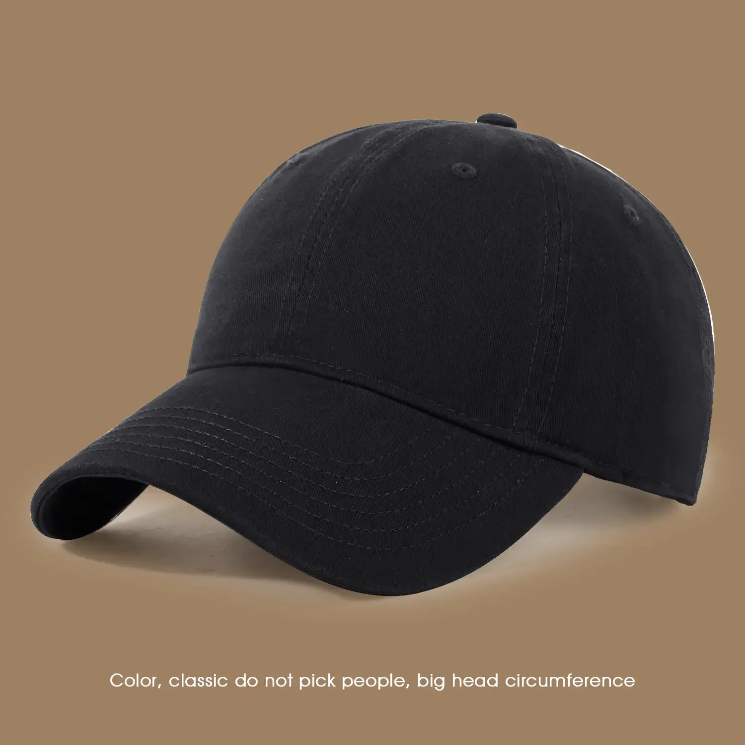 Pink Large Head Cap for Women Men Summer Sun Protection - Image 2