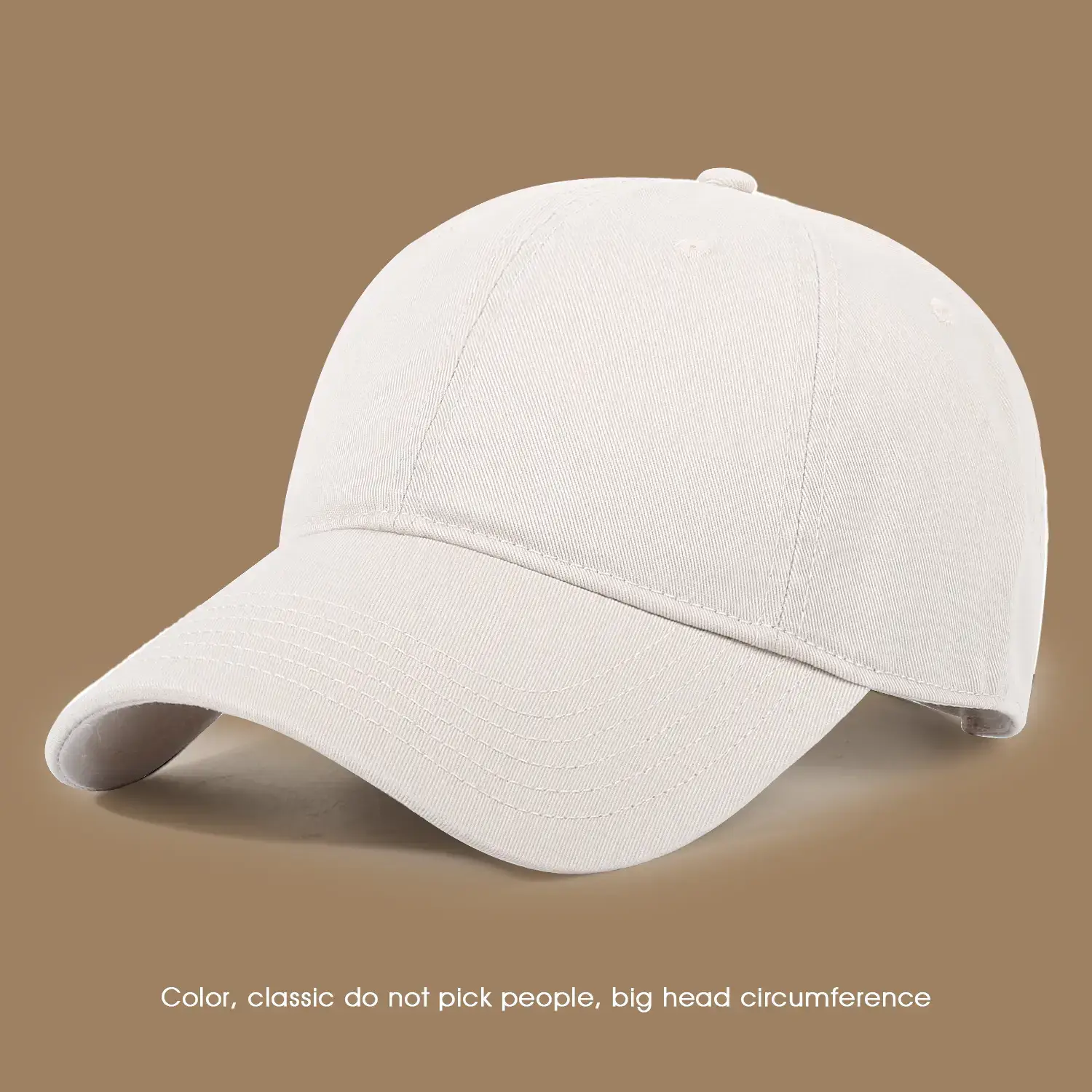 Pink Large Head Cap for Women Men Summer Sun Protection - Image 3